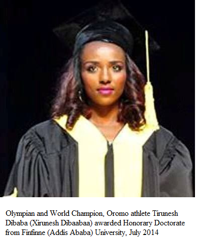 Oromo athlete Dr. Tirunesh Dibaba